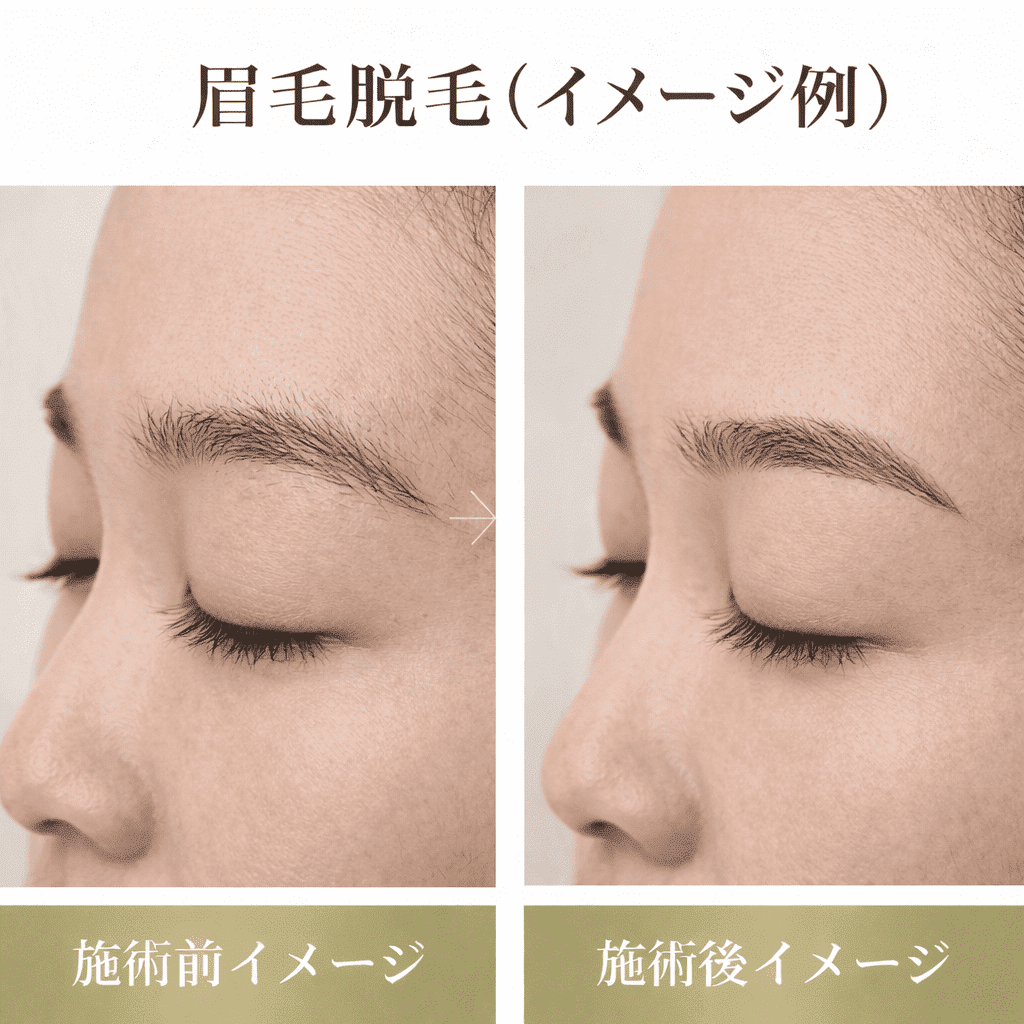 医療 脱毛 眉毛