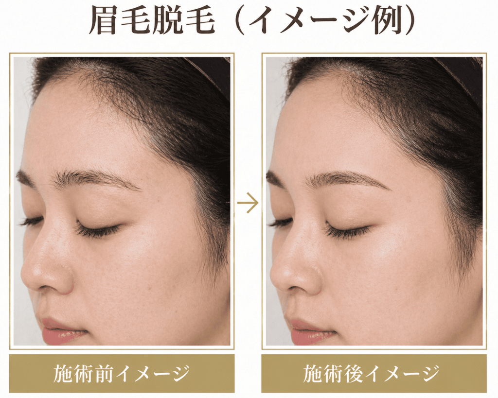 医療 脱毛 眉毛