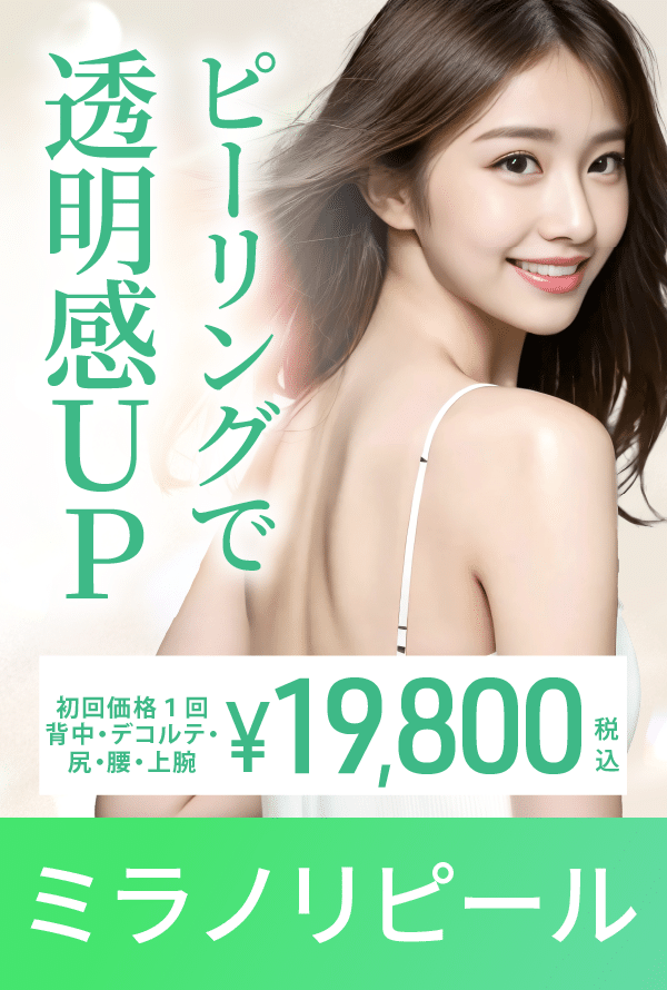 ミラノリピールメニュー